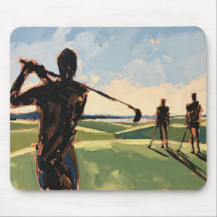 Art of Golf (#1) oil painting Mouse Pad