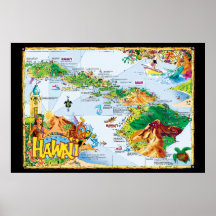 Art of Hawaiian Island Poster - All Island