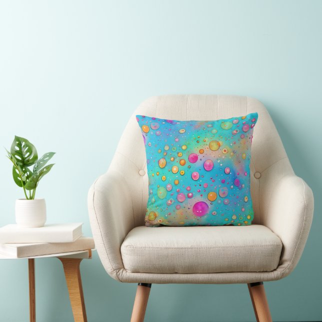 Art of Image Abstraction - seamless pattern 8 Throw Pillow (Chair)