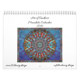 Art of Kindness Mandala Calendar 2016 (2 page)