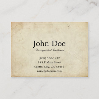 Art of Manliness Calling Card