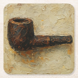 Art of Pipe (#13) Square Paper Coaster