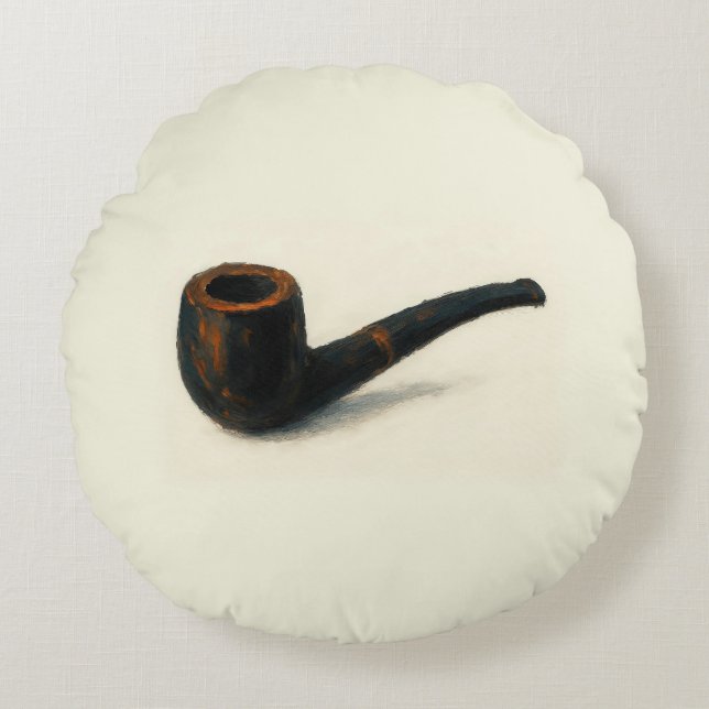 Art of Pipe Round Pillow (Front)