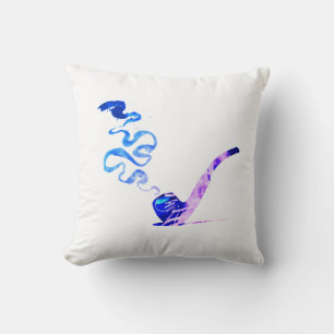 Art of Pipe Smoking (Miami: White) Throw Pillow