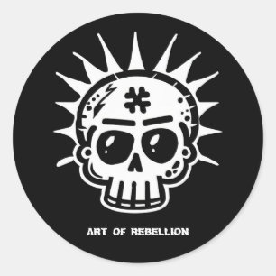 'ART OF REBELLION' CLASSIC ROUND STICKER