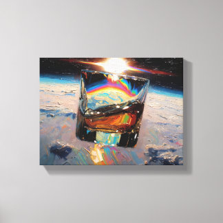 Art of Whiskey: In Space (Painting No. 4) Canvas Print