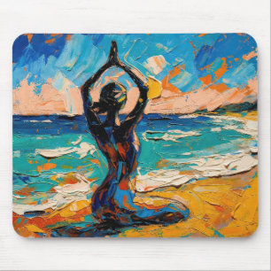 Art of Yoga (#1) oil painting Mouse Pad