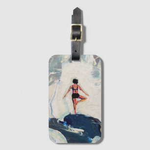 Art of Yoga: Balanced Beauty (Oil Painting No. 1) Luggage Tag
