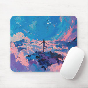 Art of Yoga: Balanced Beauty (Oil Painting No. 3) Mouse Pad