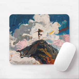 Art of Yoga: Balanced Beauty (Oil Painting No. 6) Mouse Pad