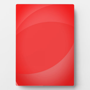 Art on easel red strokes plaque