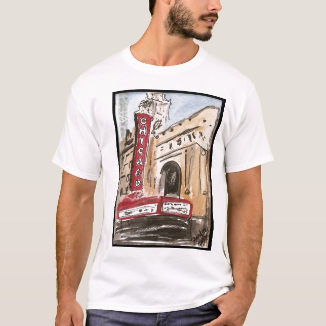 Art original de T-shirt de théâtre de Chicago par (Devant)