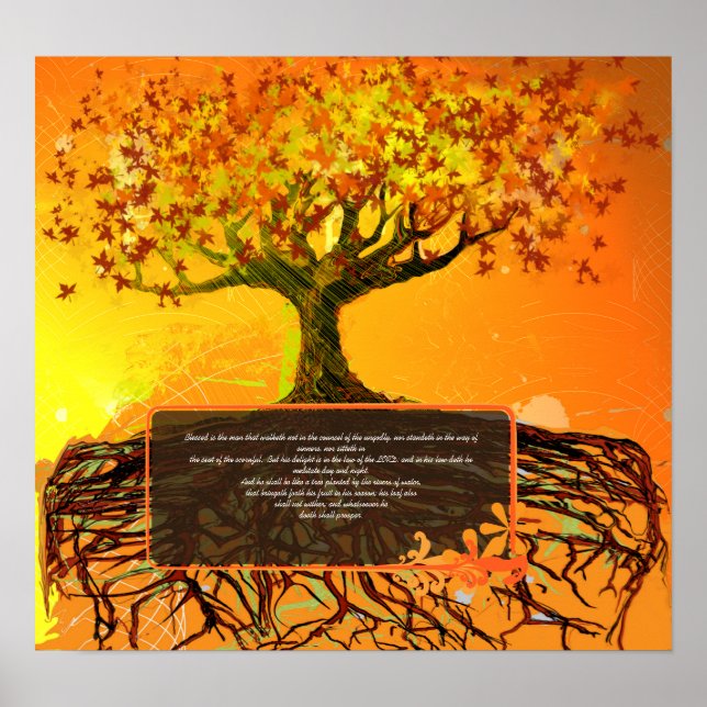 Art original - Poster de l'arbre des racines grung (Devant)