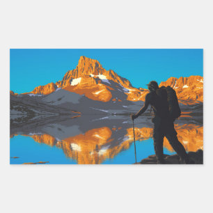 Art - Overlooking Banner Peak - John Muir Trail Sticker