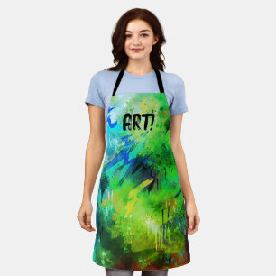 ART! painted pre-messied up  Apron