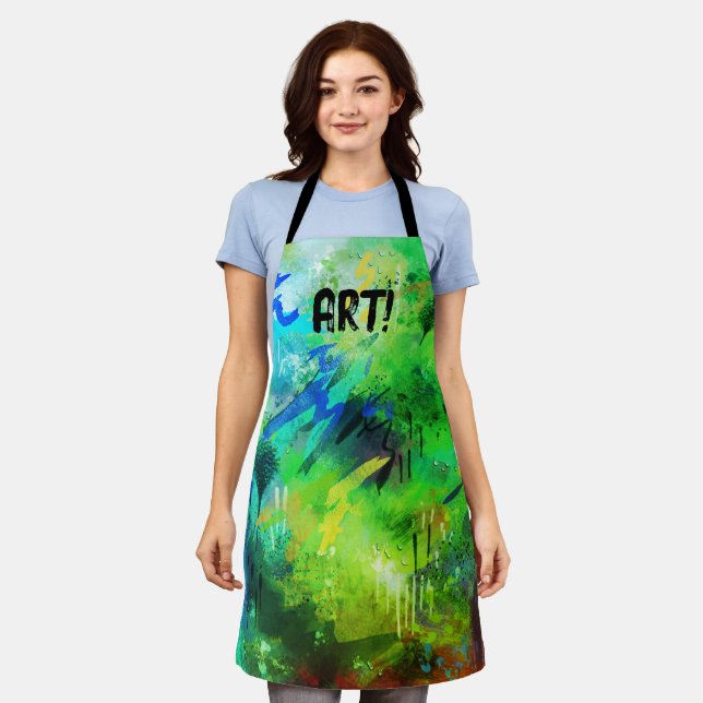ART! painted pre-messied up  Apron (Worn)