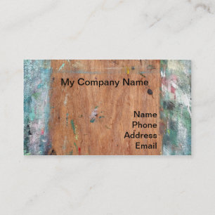 Art painter's easel with multiple colours business card