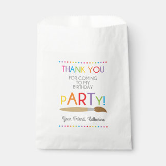Art Painting Birthday Party Favour Bags