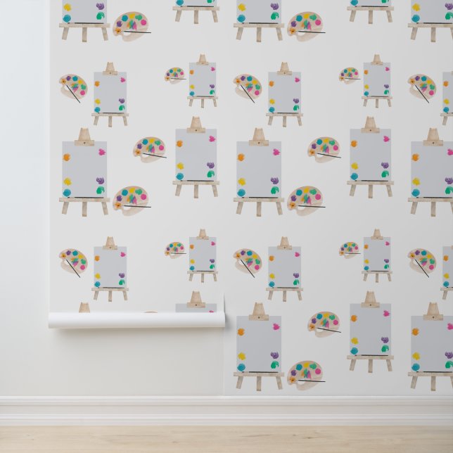 Art Painting Craft Artist Paint Pattern Wallpaper (Application)