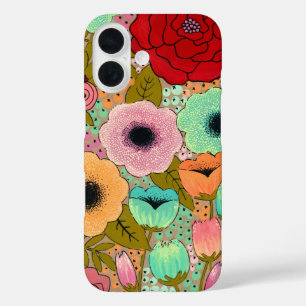 Art Painting Flowers Apple  iPhone 16 Case