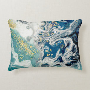 Art, painting- Natural gray color: metallic, silve Accent Pillow