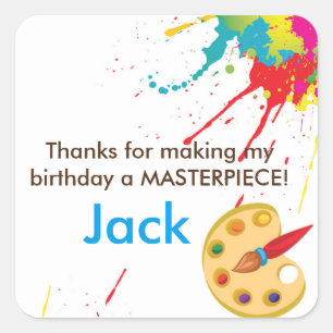 Art Painting Party préférez les autocollants de sa