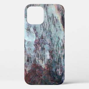 Art painting texture background. Abstract colourfu iPhone 12 Case