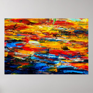 Art painting with palette knifemasterpiece,paintin poster