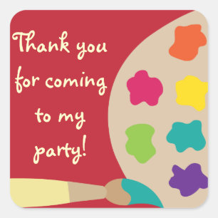 Art Palette Stickers - Red