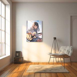 Art Panel Art Panel   Guitar JK Sushi Daughter Gen Canvas Print