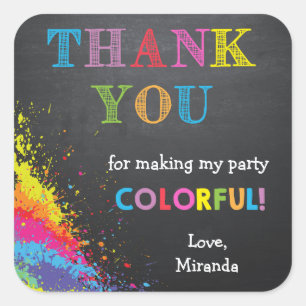 Art Party Favour Tags / Art Party Stickers