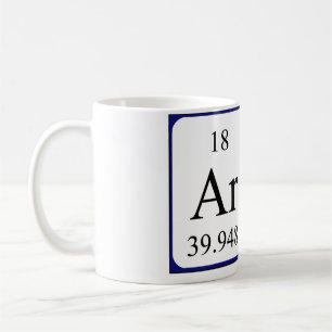 Art periodic table name mug