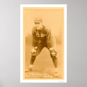 Art Phelan Chicago Cubs Baseball 1914 Poster