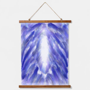 Art picture with light from inside - batik  hanging tapestry