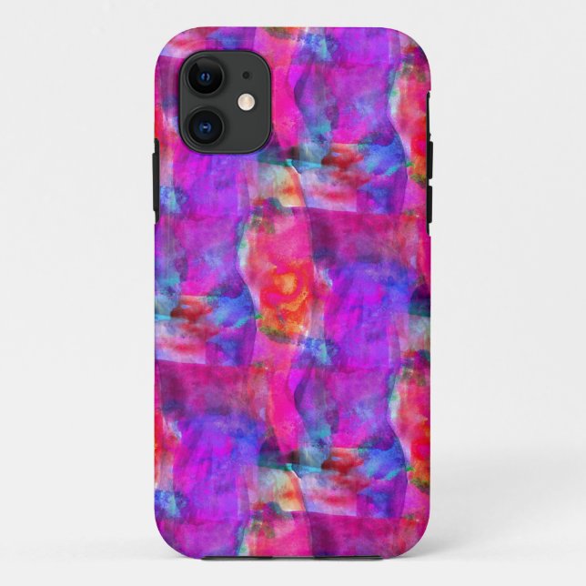 Art pink, blue, red texture background Case-Mate iPhone case (Back)