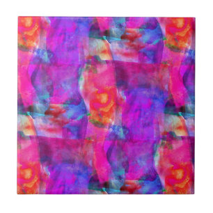 Art pink, blue, red texture background tile