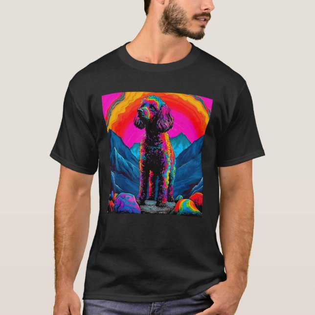 Art Poodle Dog T-Shirt (Front)