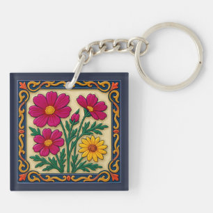 Art populaire floral brodé