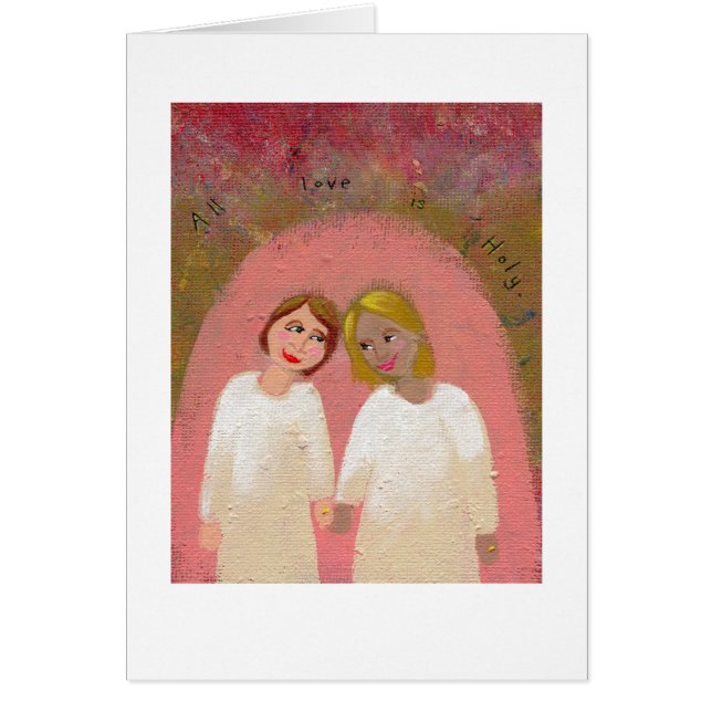 Art populaire gai lesbien de mariage - l'épousez (Devant)