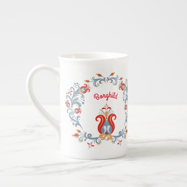 Art populaire scandinave Velkommen Mug (Gauche)