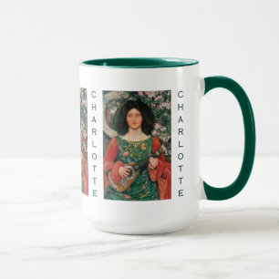 Art Portrait custom monogram mugs