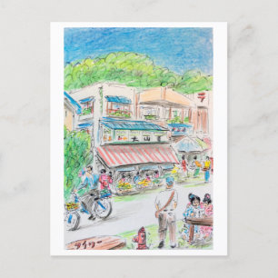 Art Postcard - 'Summer Street'