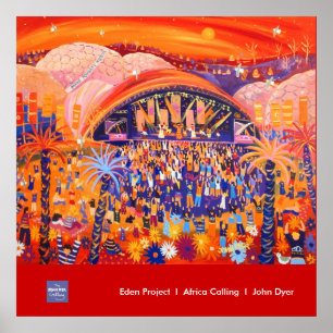 Art Poster: Eden Project LIVE 8 by John Dyer Poster
