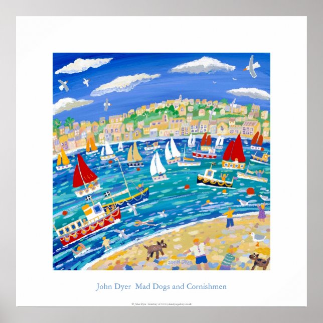 Art Poster: Mad Dogs and Cornishmen by John Dyer Poster (Front)