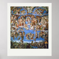 ART POSTER : MICHELANGELO : LE DERNIER JUGEMENT 15