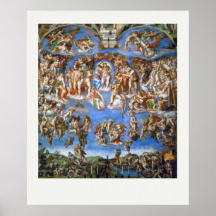 ART POSTER : MICHELANGELO : LE DERNIER JUGEMENT 15