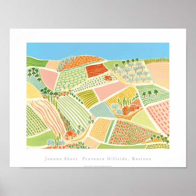 Art Poster: Provence Hillside, Rasteau, France Poster (Front)