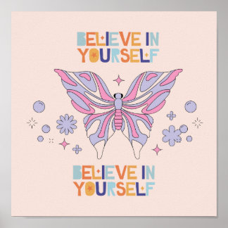 Art poster quote Believe in yourself
