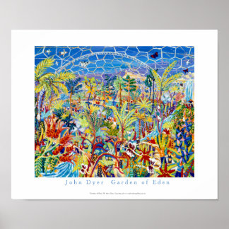 Art Poster: The Eden Project by John Dyer Poster