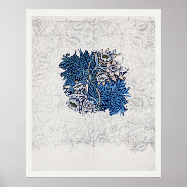 ART POSTER : WILLIAM MORRIS : TULIP ET WILLOW (Devant)